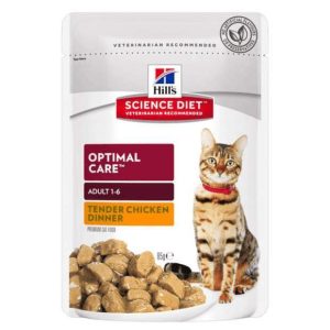 Hills science plan optimal care cat clearance food 15kg