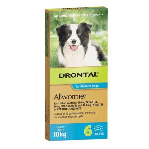 Drontal Medium Dog Allwormer Tablets 10kg