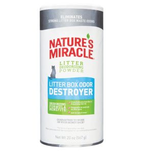 Natures Miracle Litter Box Cat Powder Odour Destroyer 567g